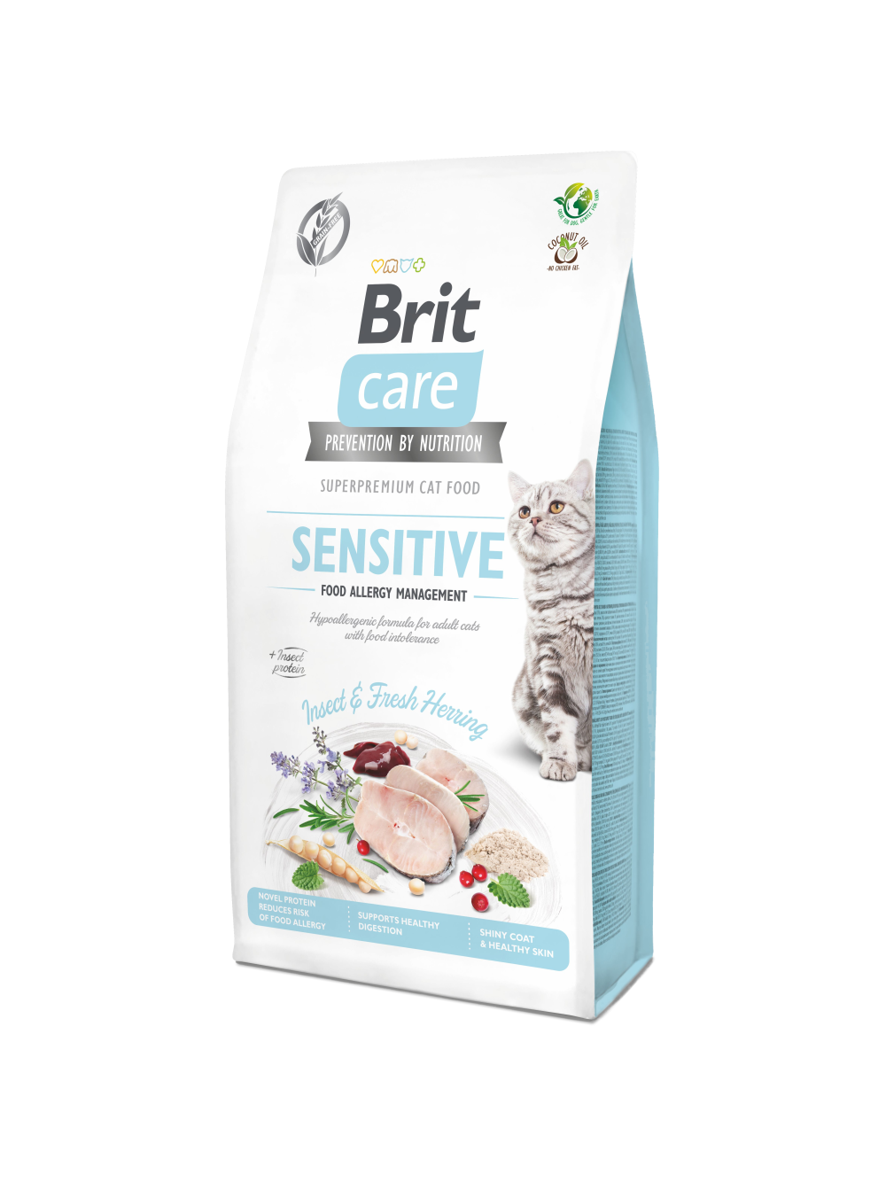 BRIT Care Cat Grain-Free Sensitive Allergy Management Insect 7kg + niespodzianka dla kota GRATIS!