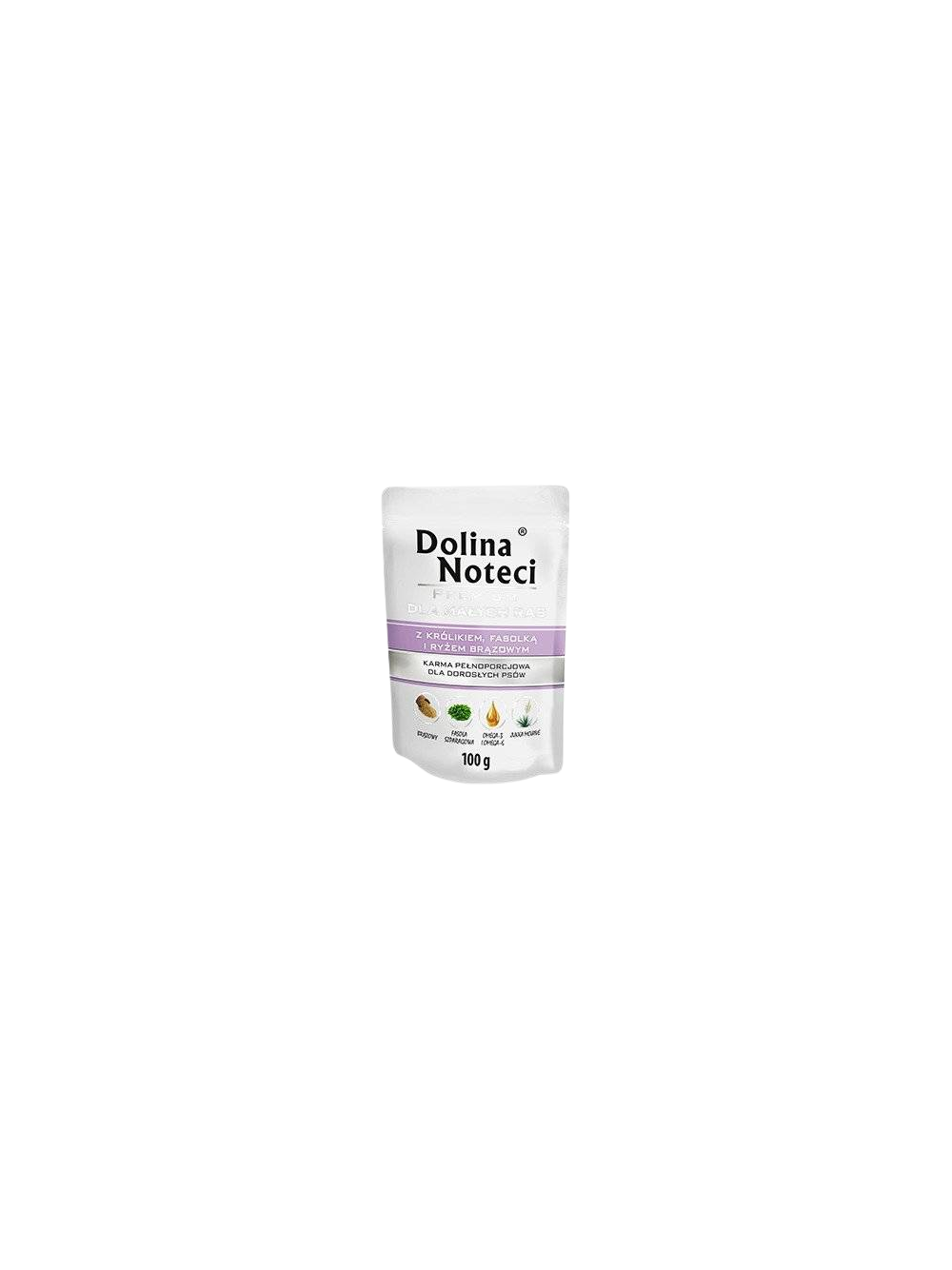 Dolina Noteci PREMIUM dla psów małych ras z królikiem, fasolką i ryżem 100g