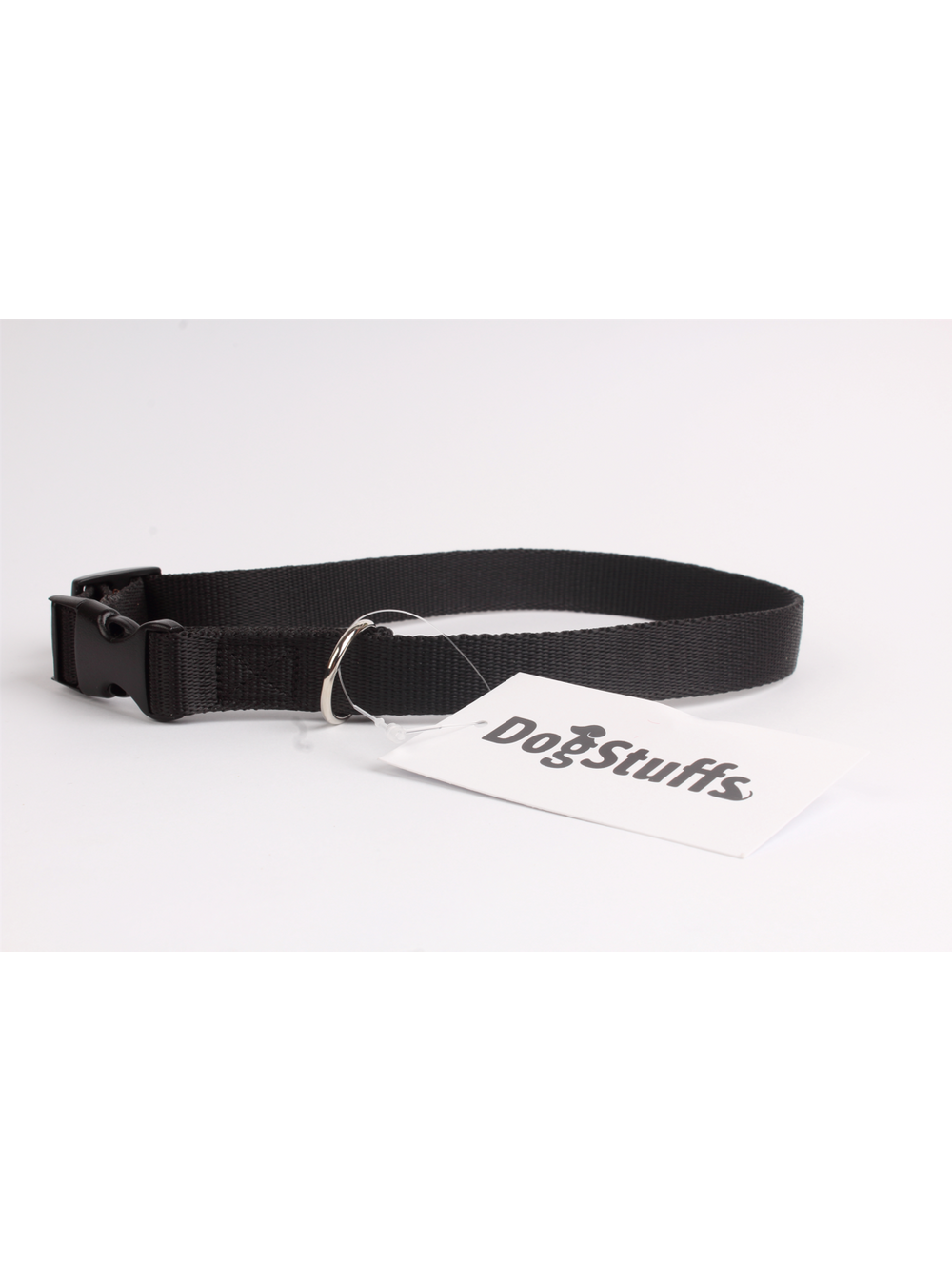 DogStuffs Obroża z plastikową klamrą 15mm/24-40cm czarna