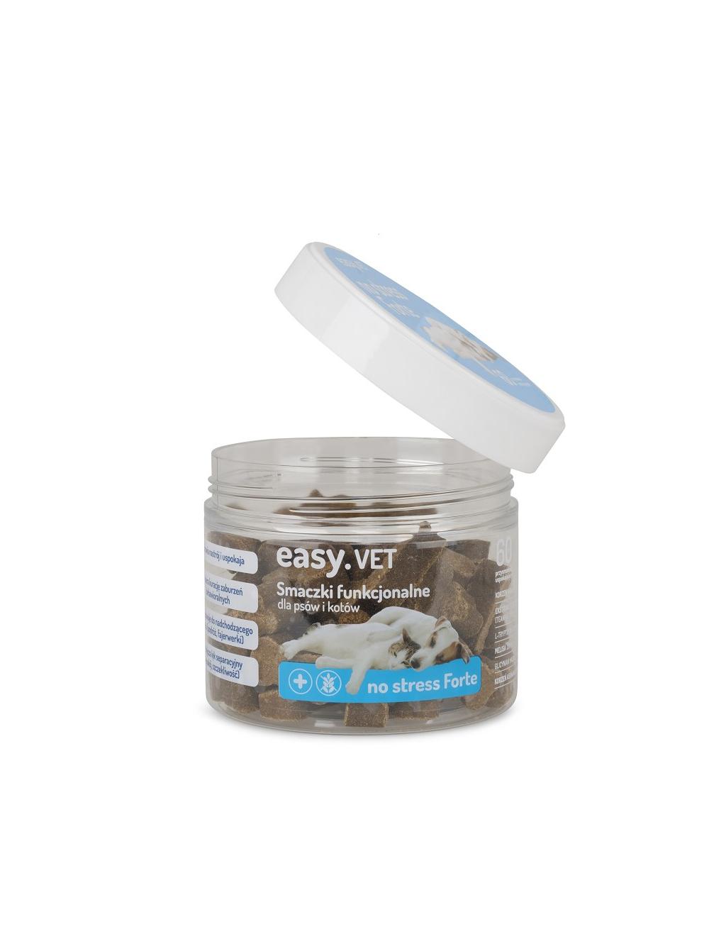 Easy.VET Smaczki funkcjonalne No stress forte dla psów i kotów 180g