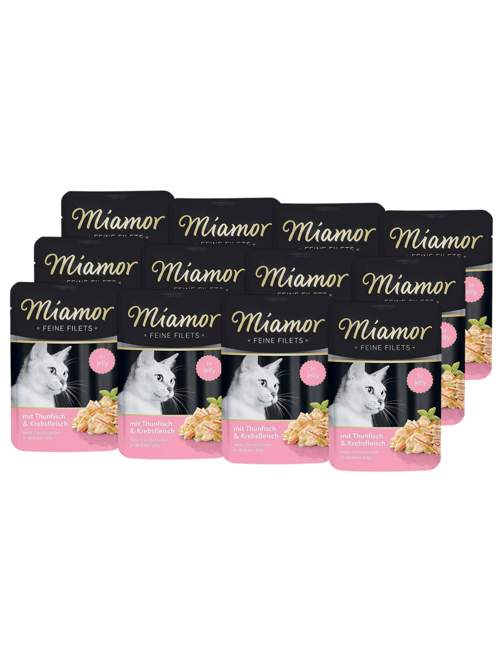 Miamor Feine Filets - mokra karma dla kota filety z tuńczyka z krabem 12x100g