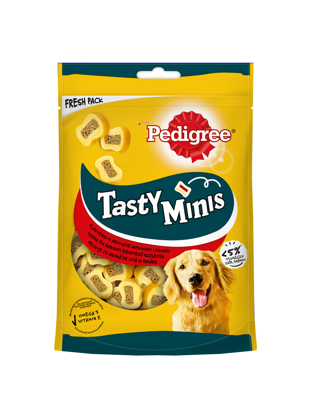PEDIGREE Tasty Minis 6x155g - przysmak dla dorosłych psów, o smaku wołowiny i drobiu