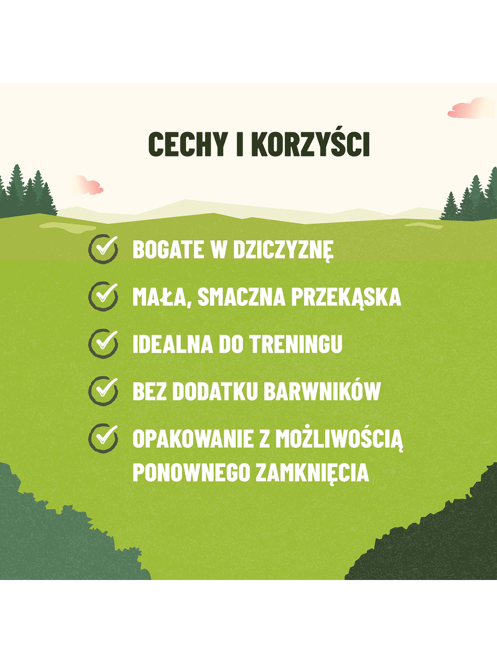 ADVENTUROS Training Przysmaki dla psów Bogate w Dziczyznę 115g