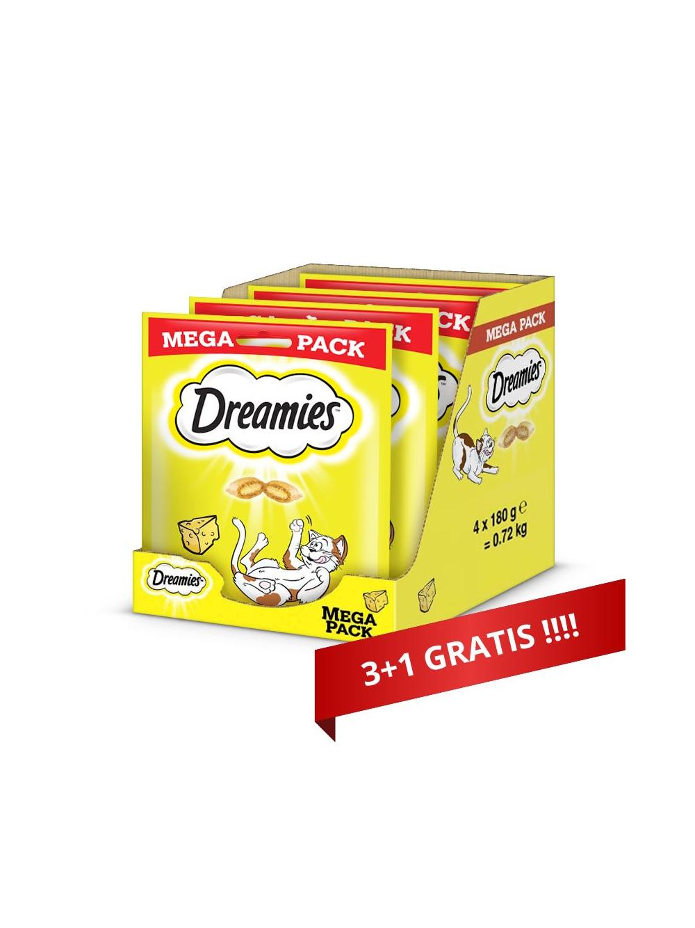 DREAMIES Mega Pack 4x180g - przysmak dla kota z pysznym serem