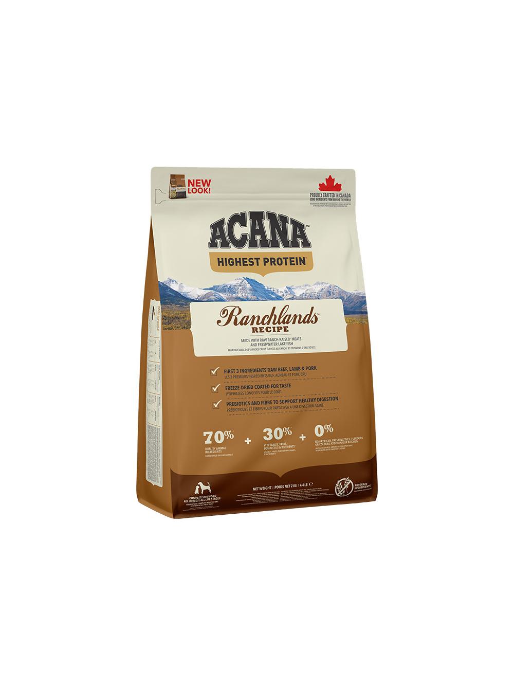 ACANA Ranchlands Dog 2kg + niespodzianka dla psa GRATIS!