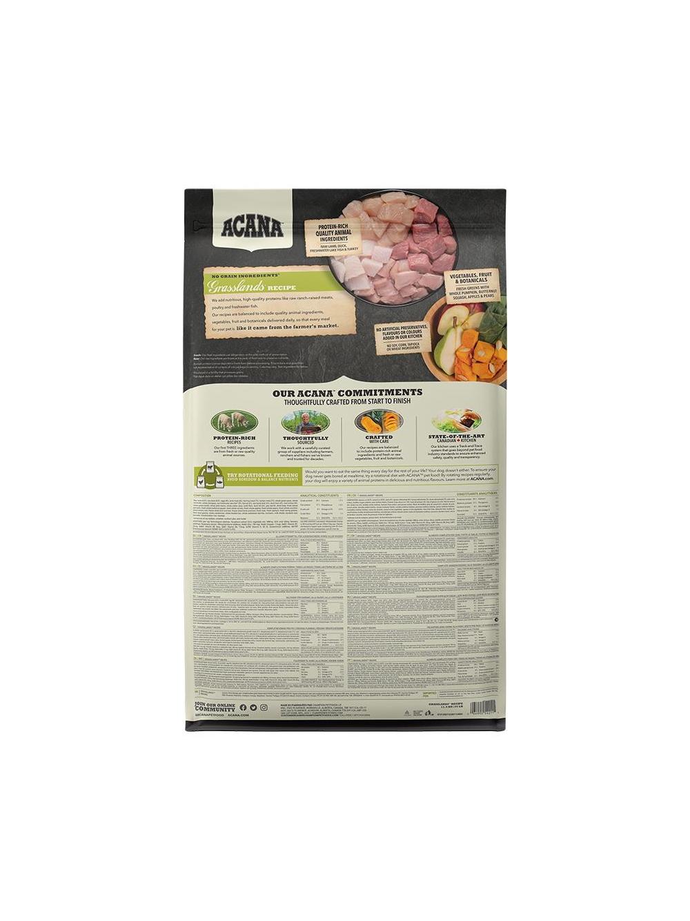 ACANA Grasslands Dog 11,4kg + niespodzianka dla psa GRATIS!