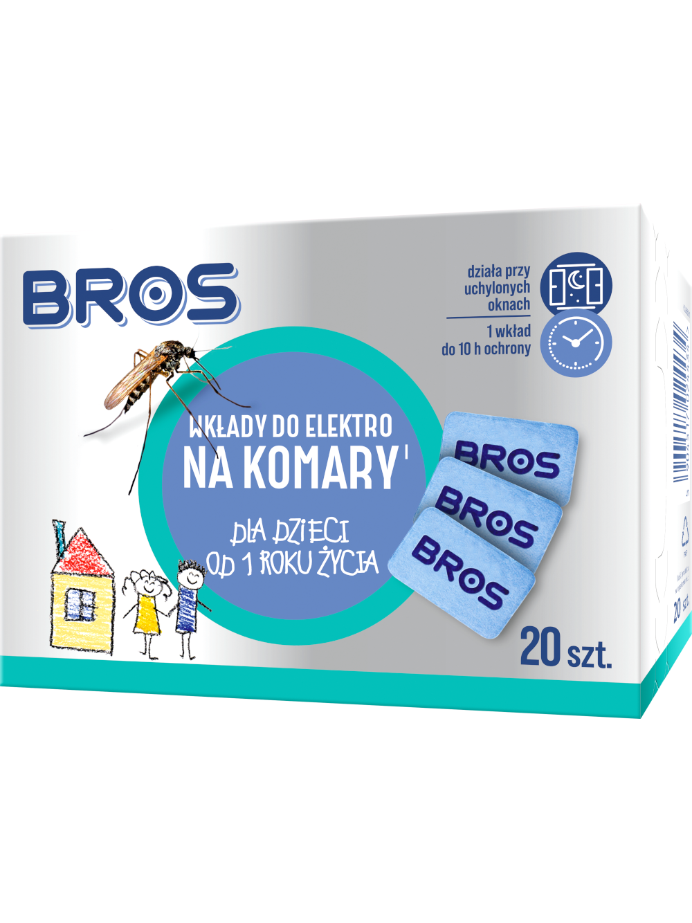 BROS – Wkłady do elektro na komary dla dzieci 20szt.