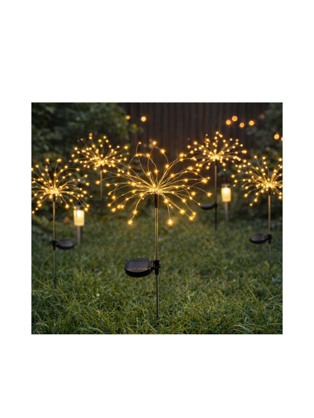 Lampa ogrodowa solarna - dmuchawiec - 2szt