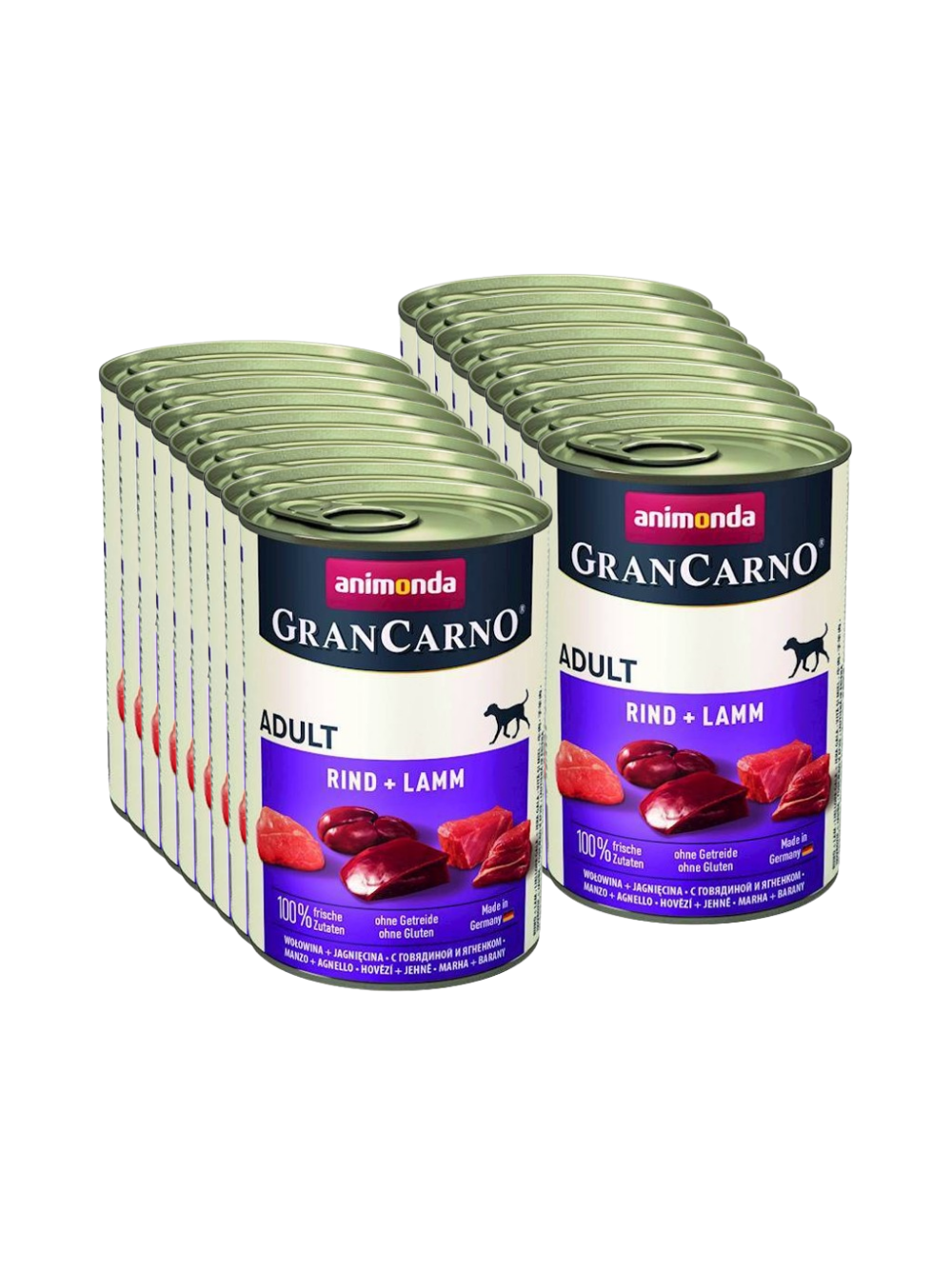 ANIMONDA GranCarno Adult Dog smak: Wołowina + jagnięcina 18x400g