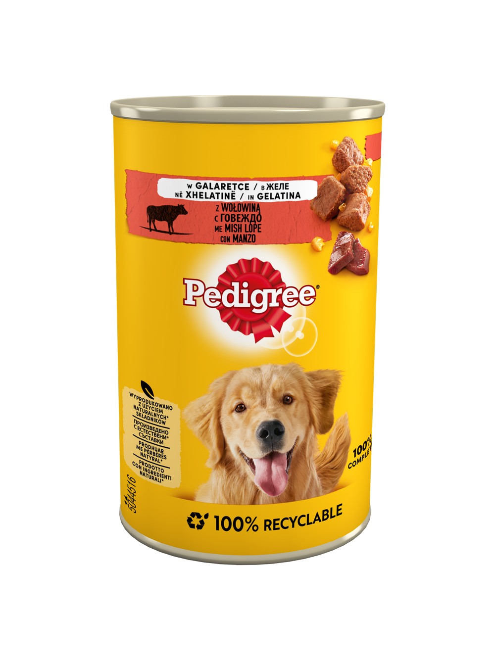 PEDIGREE Adult puszka 400g - mokra karma pełnoporcjowa dla dorosłych psów, z wołowiną w galaretce