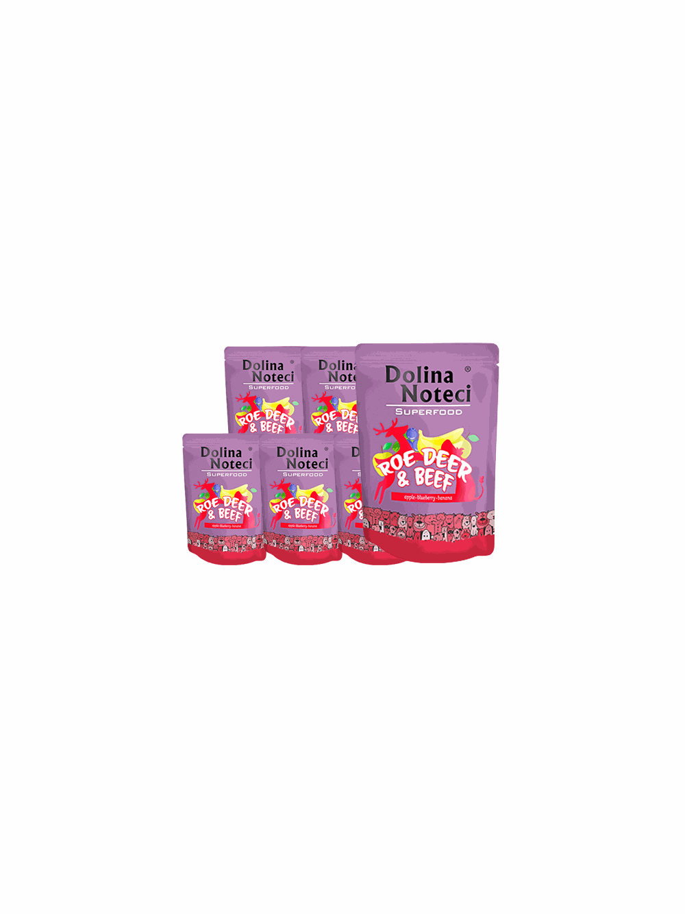 DOLINA NOTECI SUPERFOOD sarna i wołowina 10 x 300g - karma mokra dla psa