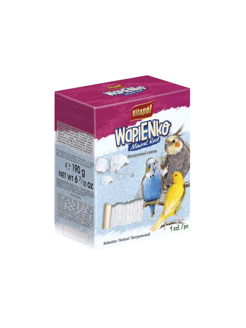 VITAPOL Wapienko dla ptaków naturalne XL 190g