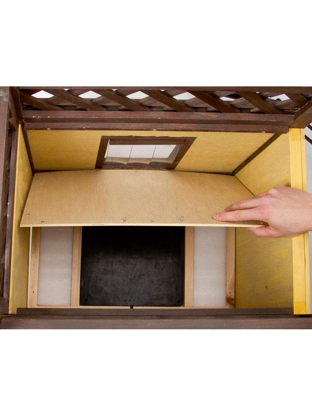 KERBL Domek dla kota Deluxe 4-Sezonowy, 88 x 57 x 77 cm