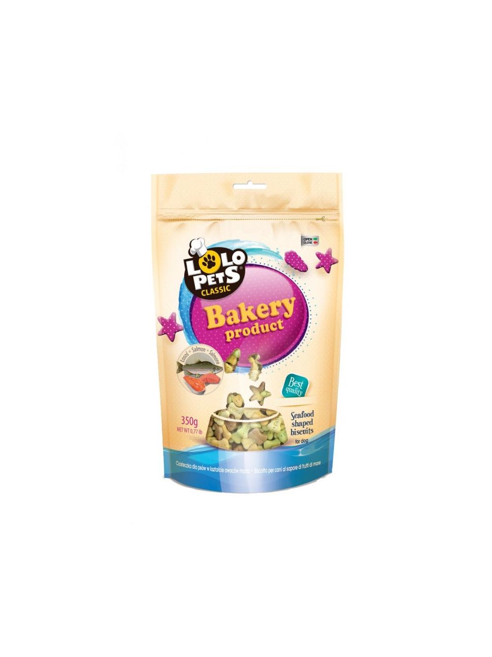 LOLO PETS Ciastka dla psa - łosoś 350g