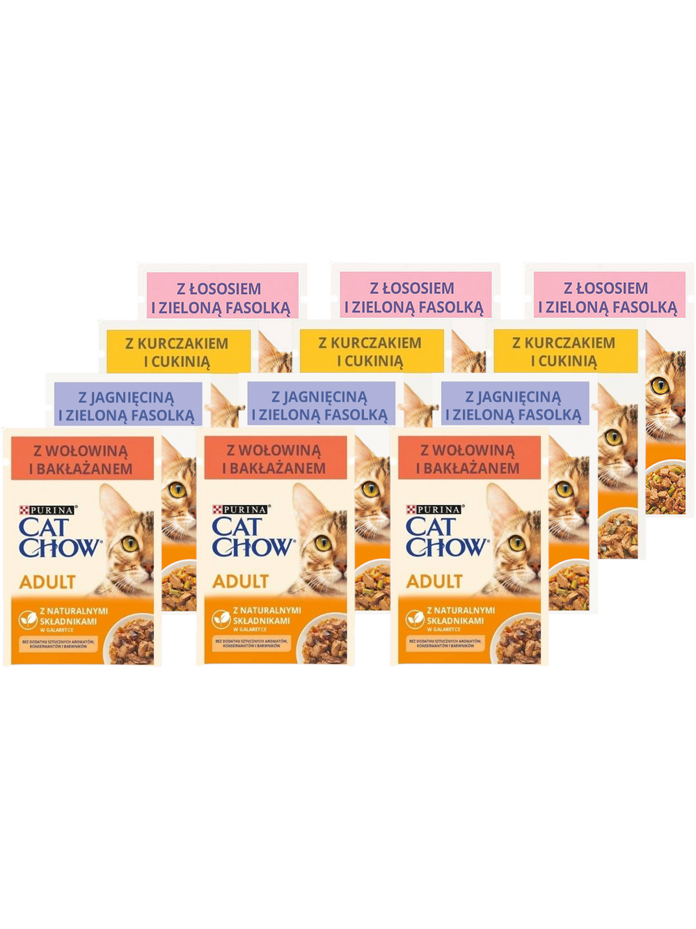 PURINA Cat Chow Adult Saszetka - Mix 12x 85g