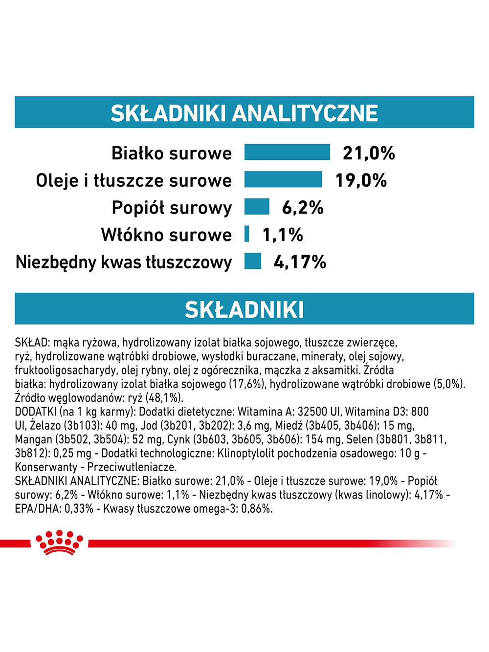 ROYAL CANIN Veterinary Dog Hypoallergenic sucha karma dla dorosłych psów z niepożądanymi reakcjami na pokarm 14kg\Opakowanie usz (8629,8802,8785,8791,9050,8712,9106,9250,9238)