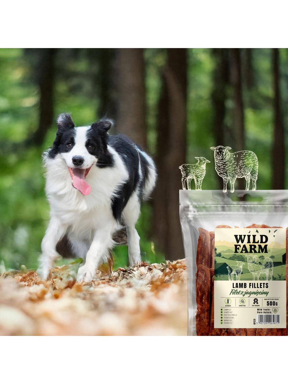 WILD FARM filet z jagnięciny 500g przysmak dla psa