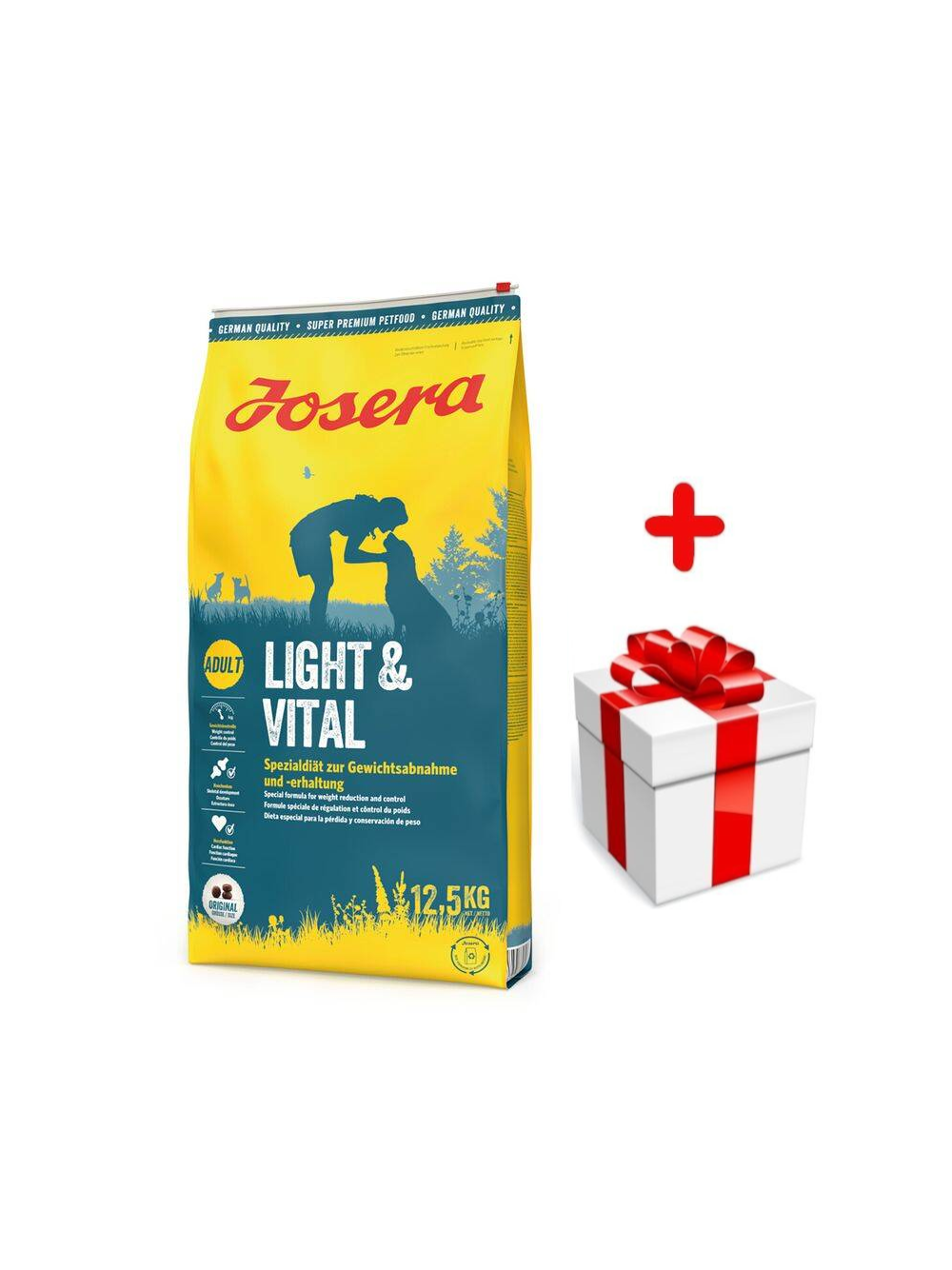 JOSERA Light & Vital 12,5kg + niespodzianka dla psa GRATIS!