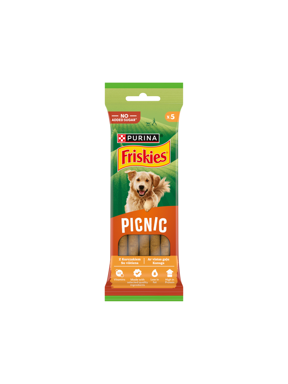Friskies Picnic dla dorosłych psów z kurczakiem 3x42g (5 sztuk)