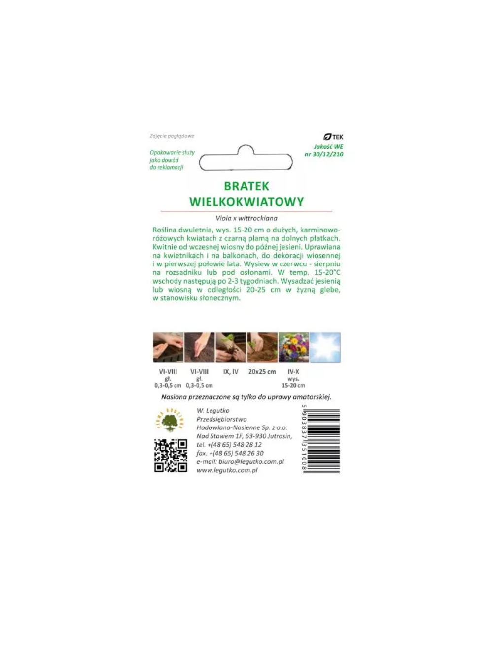 Bratek Claret karminoworóżowy