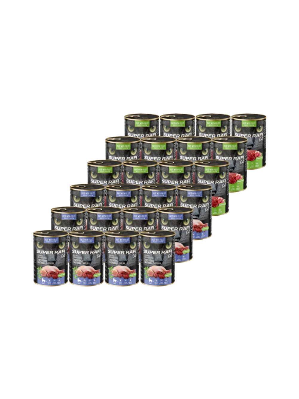 DOLINA NOTECI Super Rafi Cat P&F Mix Smaków 24x400g