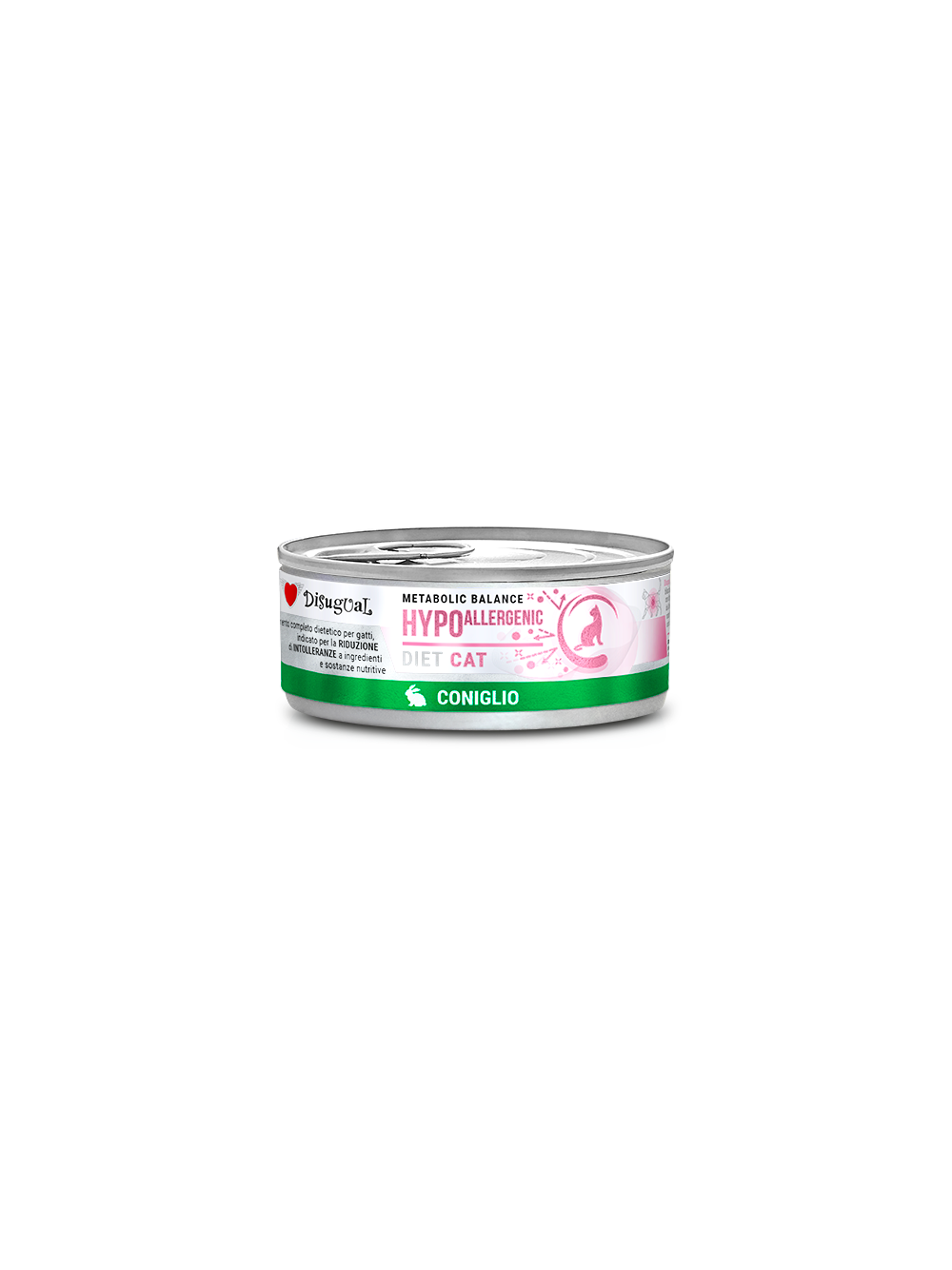 Disugual Karma mokra dla kota Weterynaryjna HYPOALLERGENIC Królik (dorosły) 12x85g