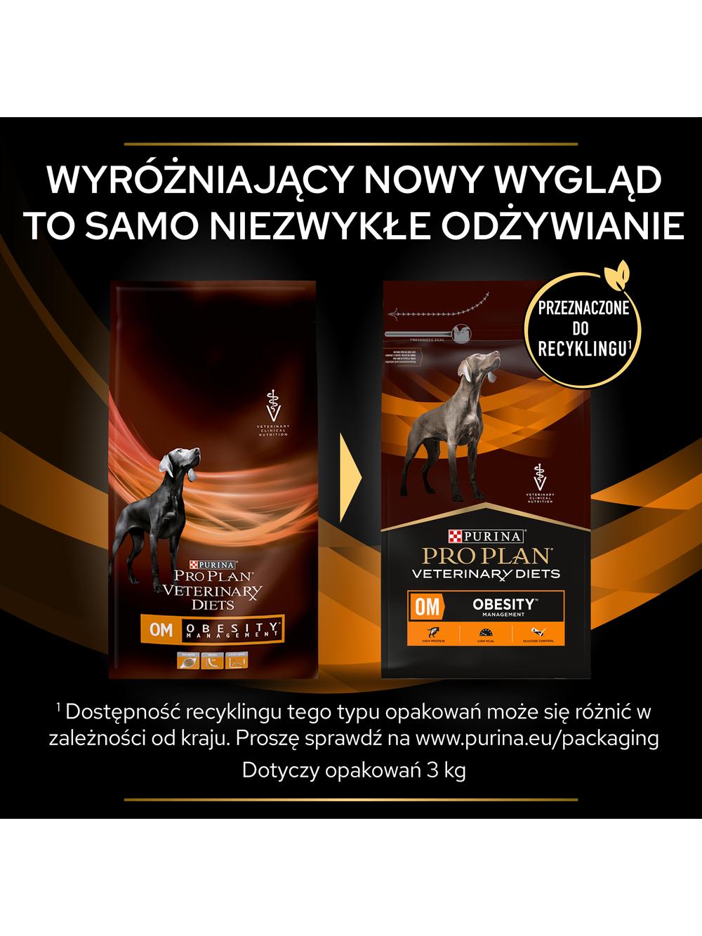 PRO PLAN Veterinary Diets OM Obesity Management Karma sucha dla psa 3kg