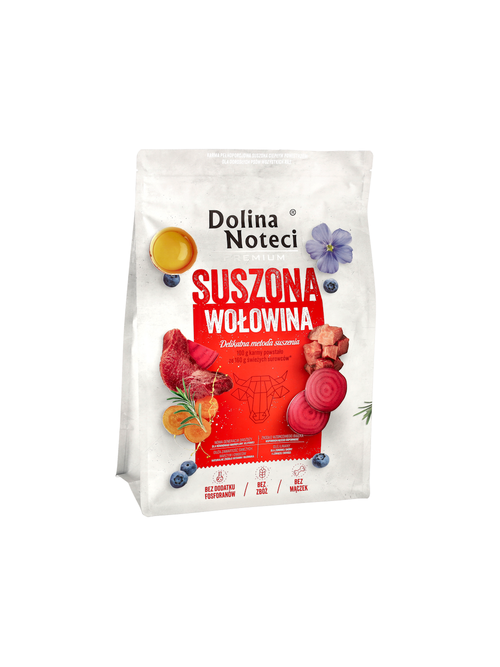 DOLINA NOTECI Premium Wołowina- karma suszona dla psa 3kg