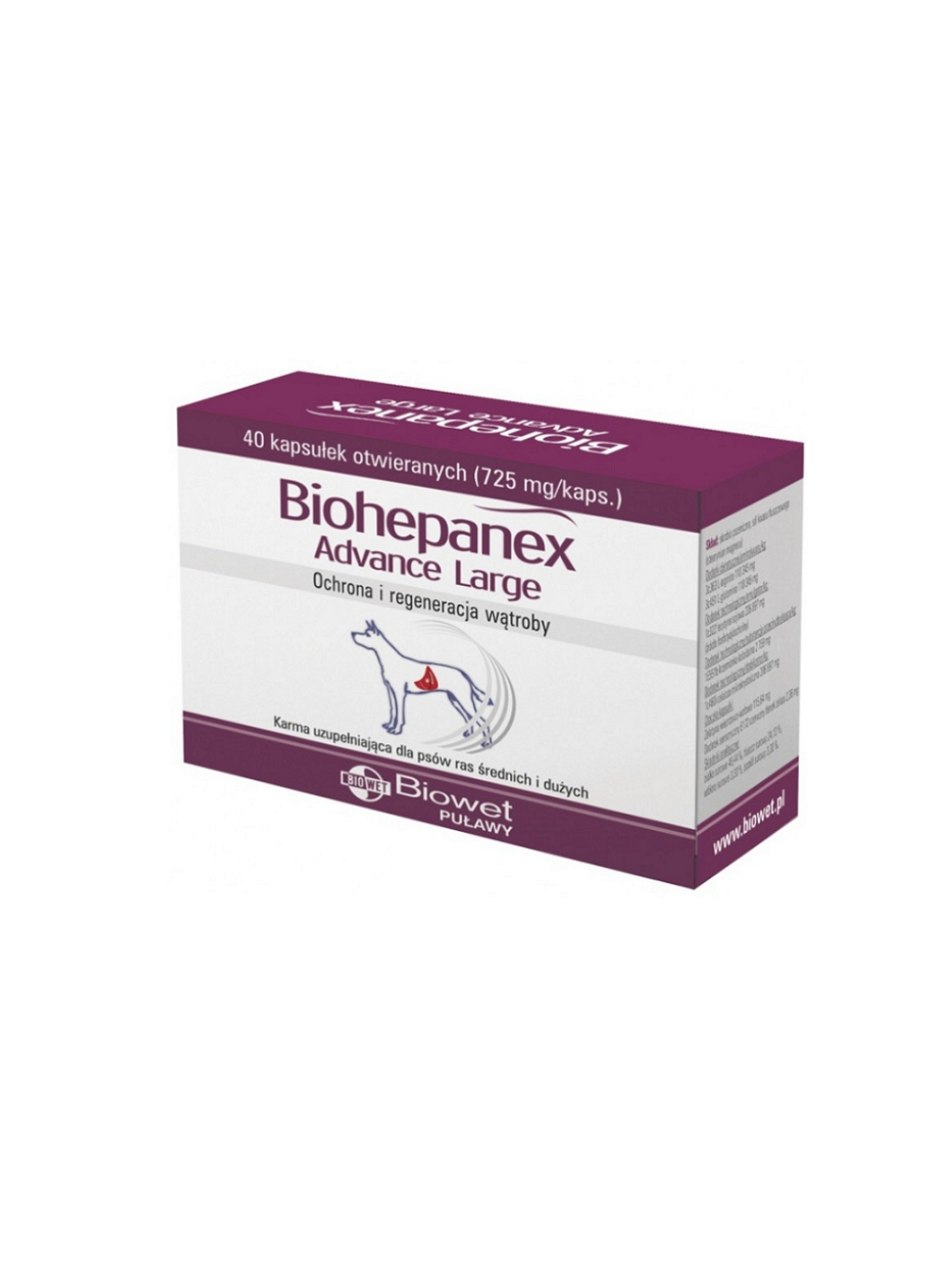 Biohepanex Advance Large – dla psów ras dużych i średnich 40 kaps.