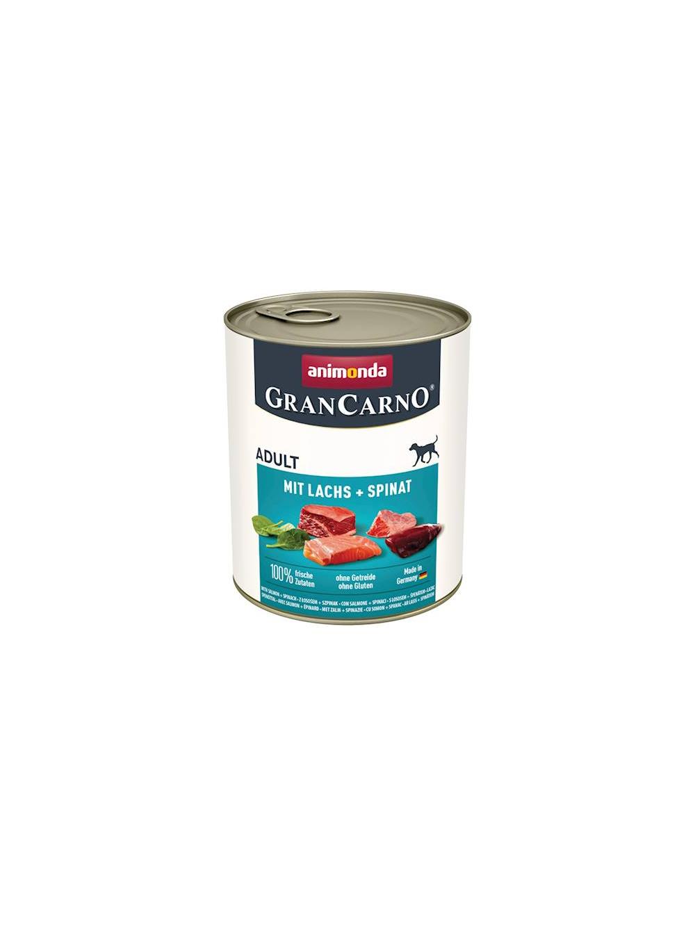 ANIMONDA GranCarno Adult Dog smak: Łosoś + szpinak 6x800g