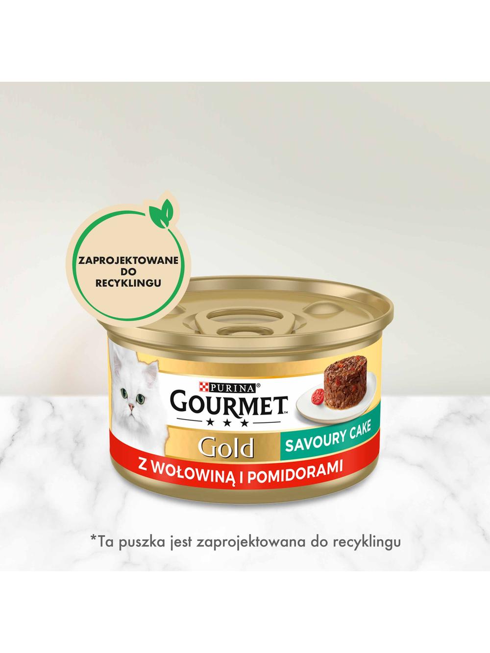 Purina Gourmet Gold wołowina w pomidorach 85g