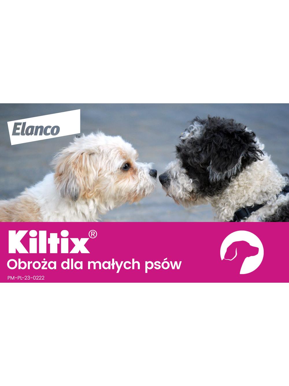 Kiltix Obroża dla małych psów 38 cm+ TRIXIE Szczypce do usuwania kleszczy 9cm