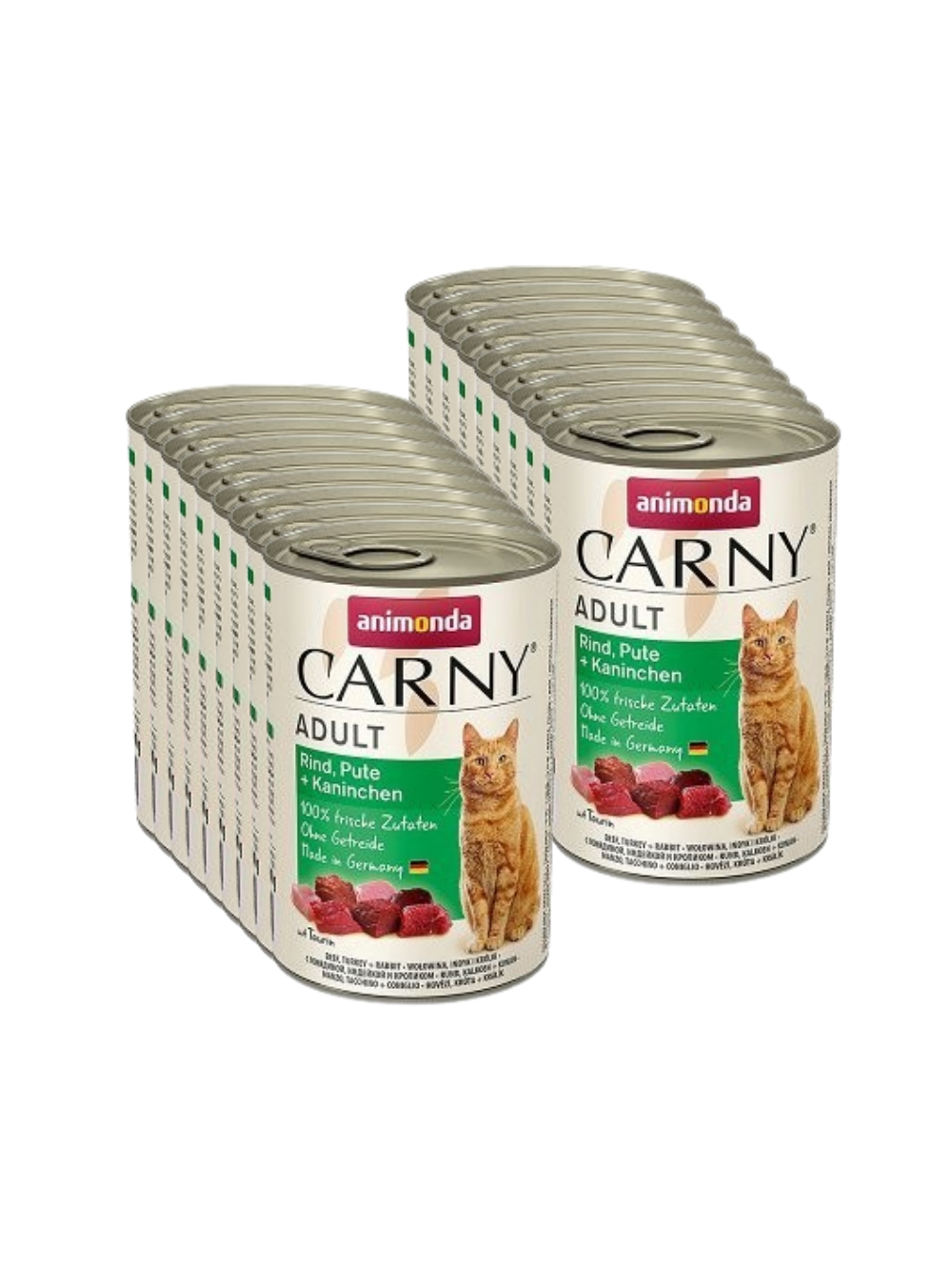 ANIMONDA Cat Carny Adult smak: wołowina indyk i królik 18x400g