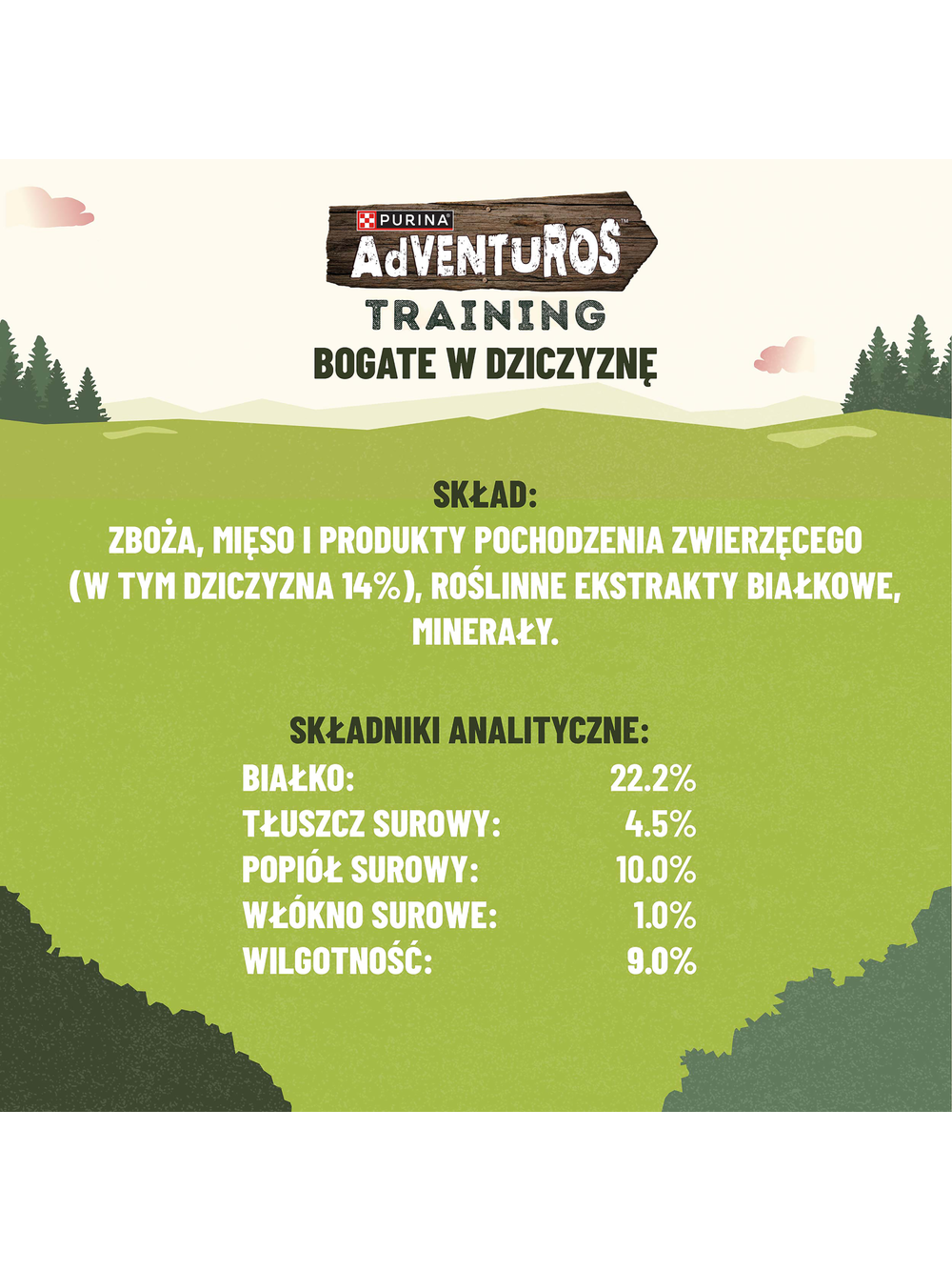 ADVENTUROS Training Przysmaki dla psów Bogate w Dziczyznę 115g