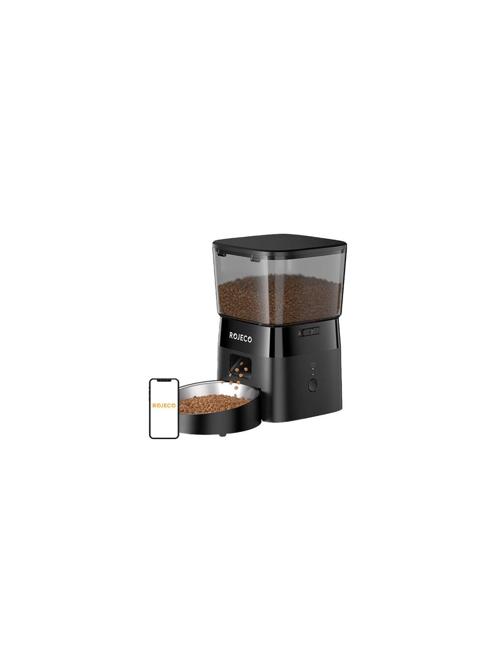 Inteligentny dozownik karmy Rojeco 2L Pet Feeder WiFi Version (Czarny)