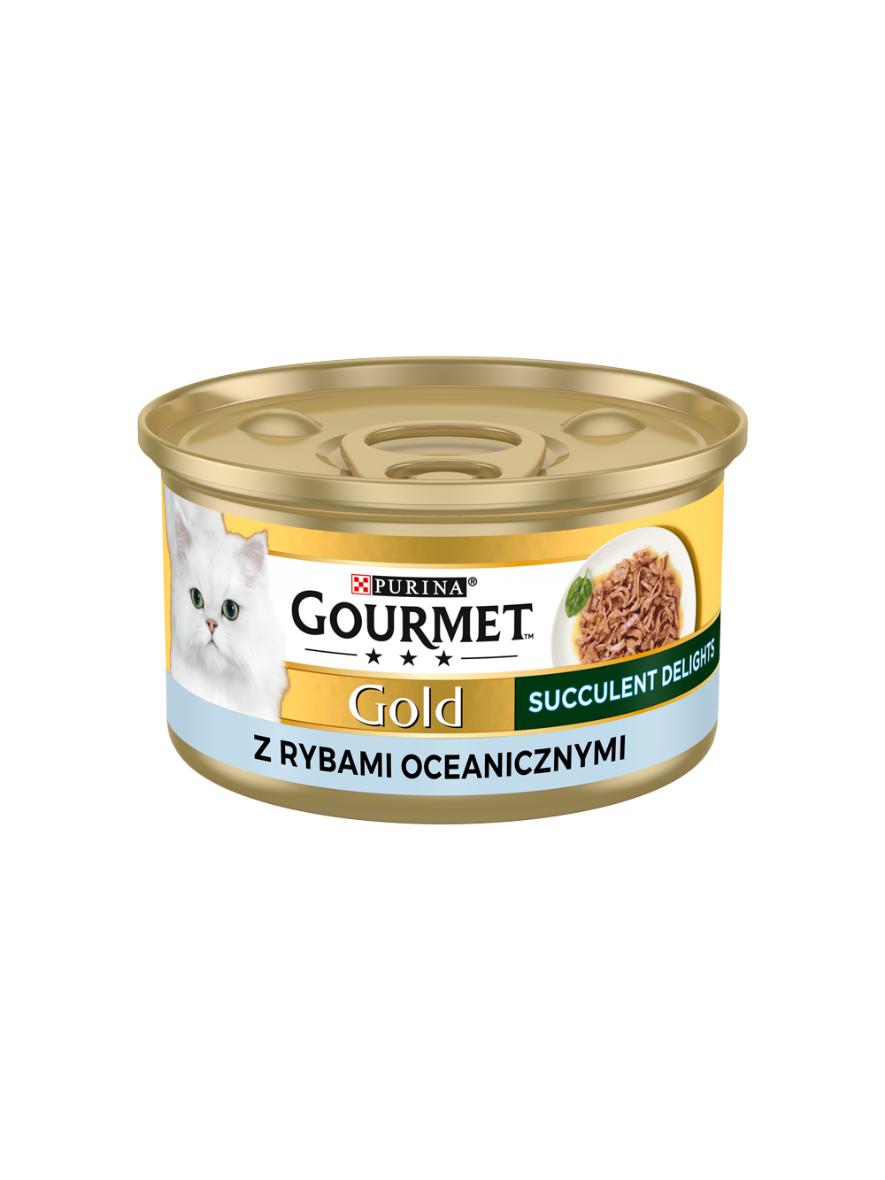 Purina Gourmet Gold Succulent Delights z rybami oceanicznymi 48x85g