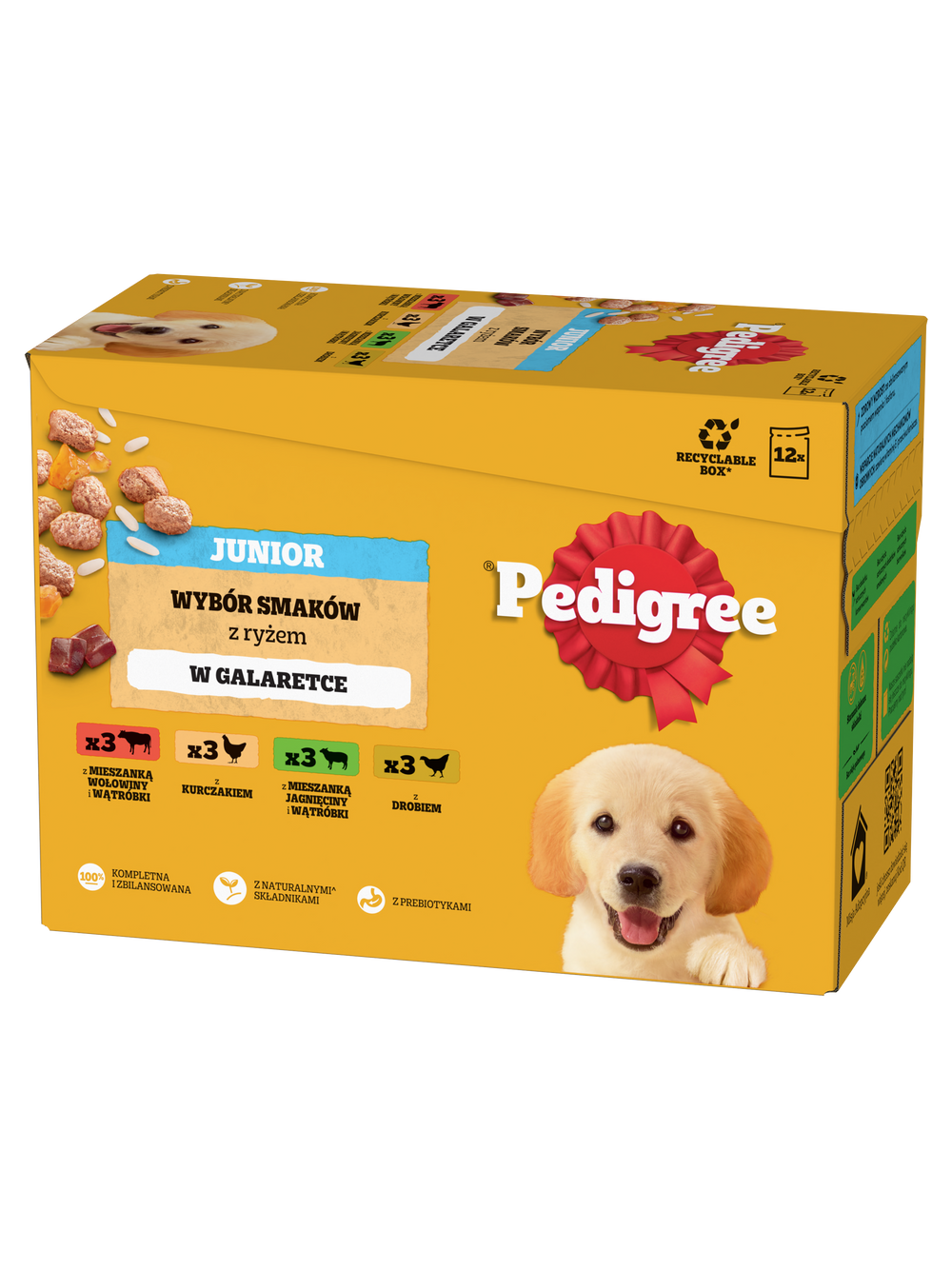 PEDIGREE Junior mix smaków w galaretce 12x100g