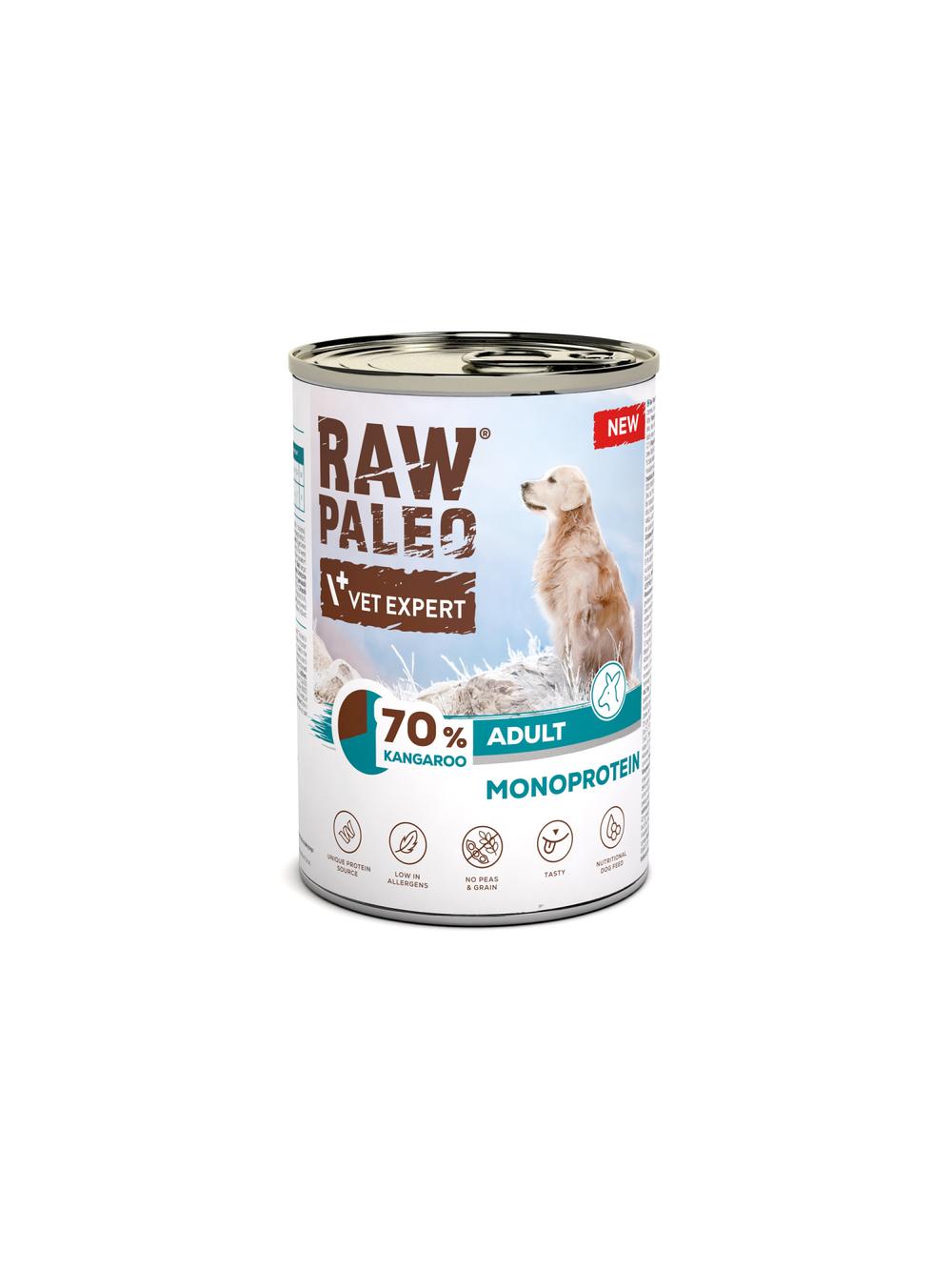 Vetexpert Raw Paleo Monoprotein Adult Kangaroo 400g