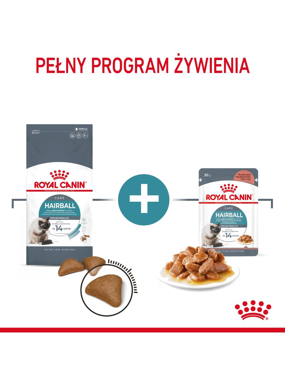 ROYAL CANIN Hairball Care 10kg karma sucha dla kotów dorosłych, eliminacja kul włosowych + niespodzianka dla kota GRATIS!