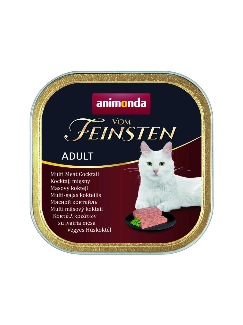 ANIMONDA Vom Feinsten Adult Cat smak: Mix różnych mięs 32x100g SUPER CENA