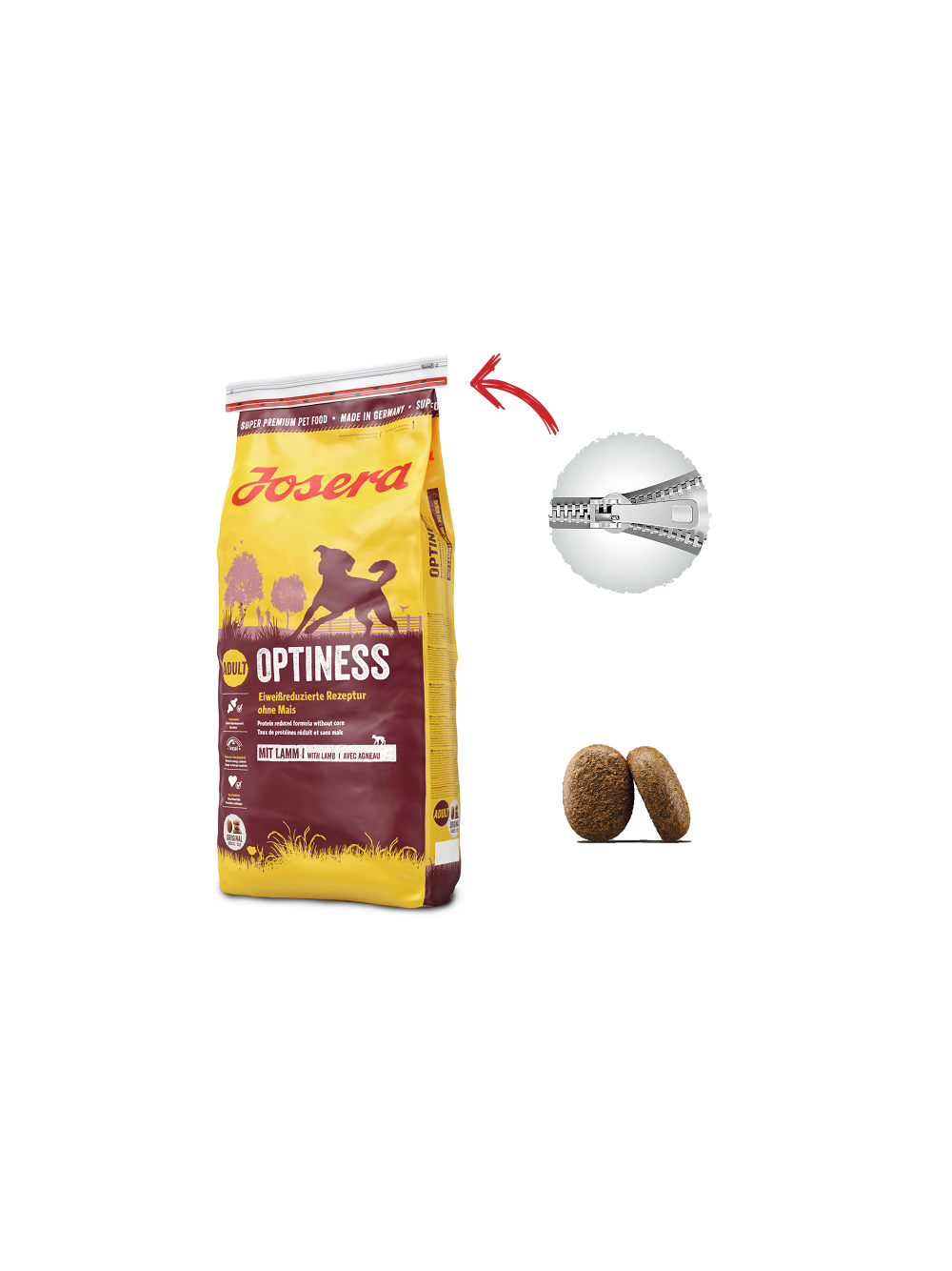 JOSERA Adult Optiness 12,5kg + NIESPODZIANKA DLA PSA GRATIS!
