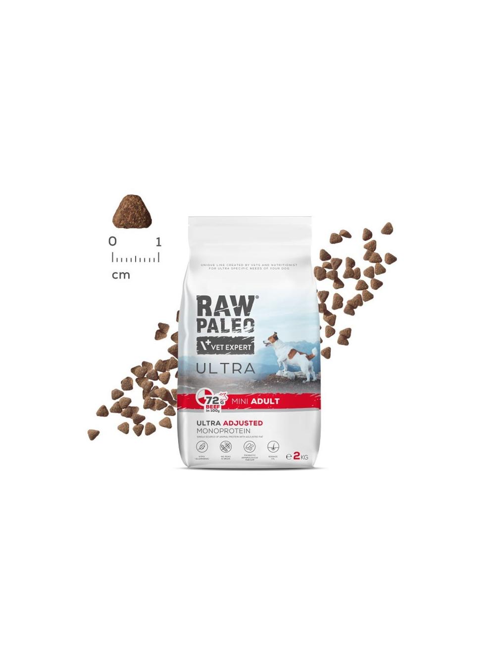 Vetexpert Raw Paleo Ultra Beef Adult Mini 2kg /Opakowanie uszkodzone (7471) !!!