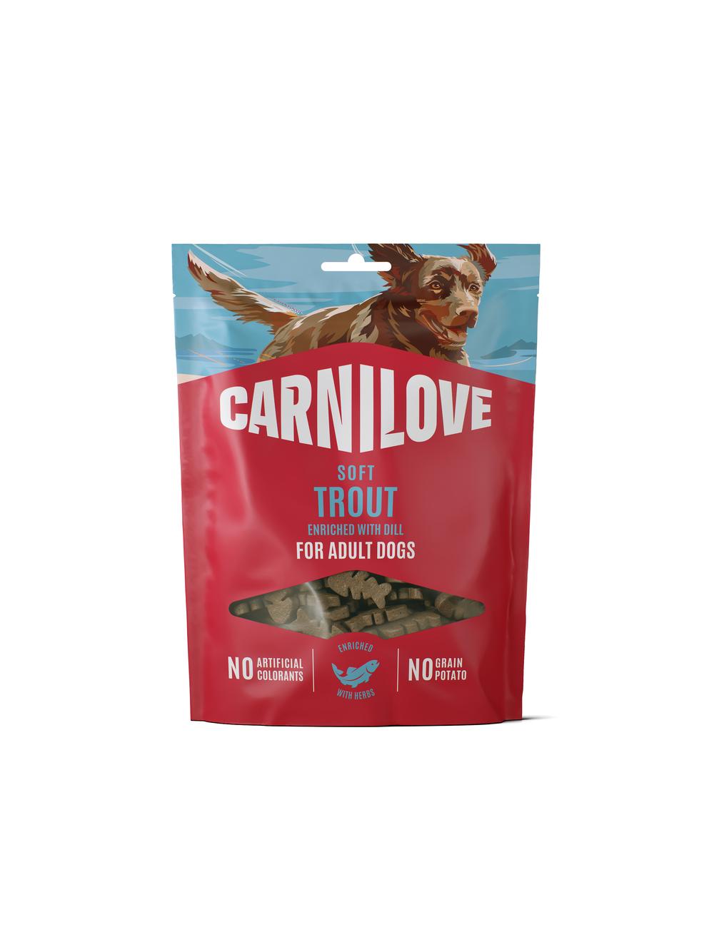 Carnilove Dog Soft Snack Trout enriched with Dill 200 g