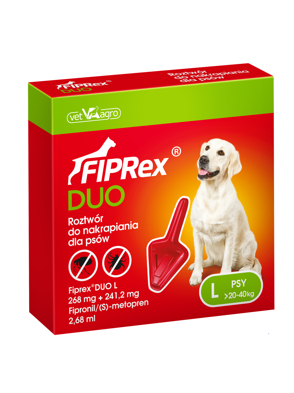 FIPREX DUO L 268 mg + 241,2 mg roztwór do nakrapiania dla psów