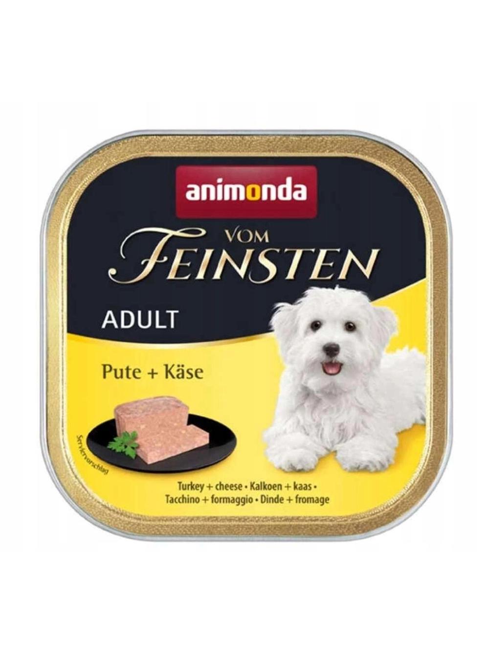 ANIMONDA Dog Vom Feinsten Adult indyk z żółtym serem 6x150g
