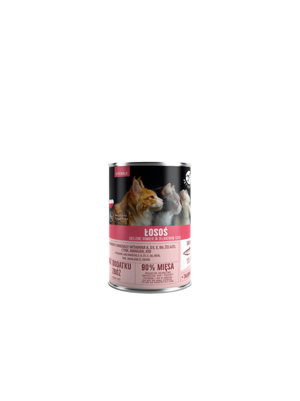 PetRepublic kawałki w sosie z łososiem (sterile) 400g dla kota