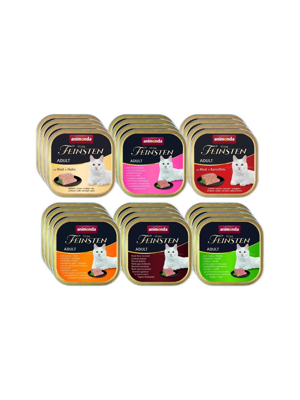 ANIMONDA Cat Vom Feinsten adult cat smak Mix Smaków 24x100g