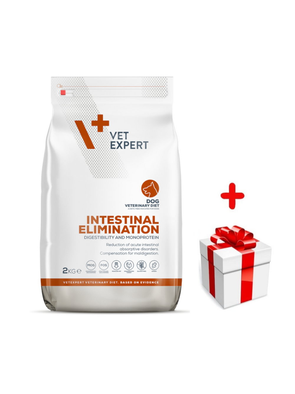 VETEXPERT Dog Intestinal Elimination 2kg + niespodzianka dla psa GRATIS!