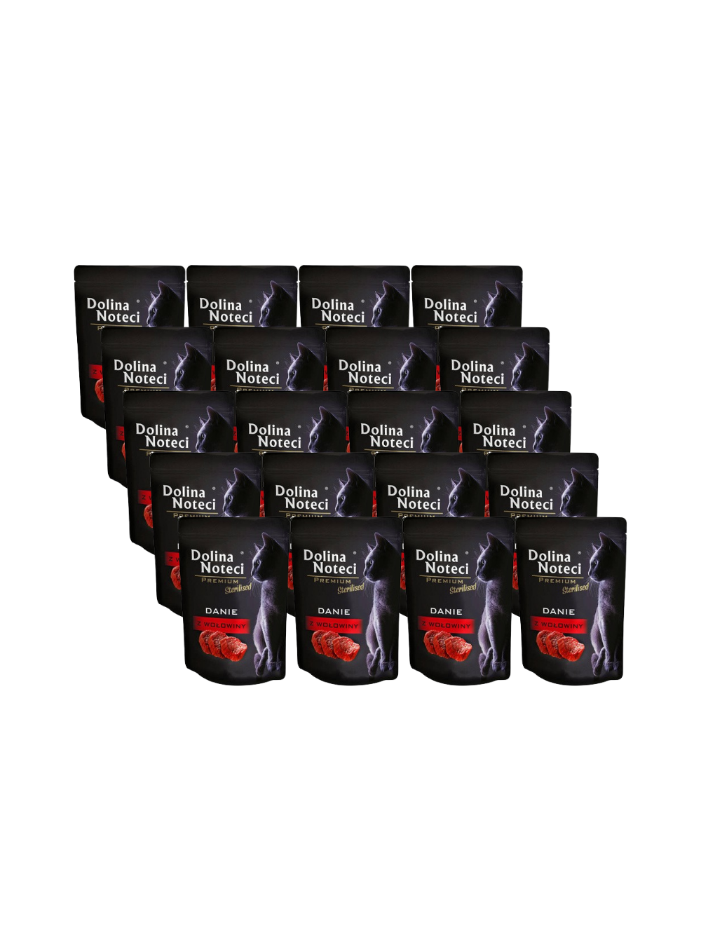 Dolina Noteci Premium danie dla kotów sterylizowanych z wołowiną 20x85g