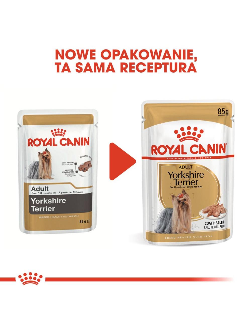 ROYAL CANIN Yorkshire Terrier Adult 12x85g karma mokra - pasztet, dla psów dorosłych rasy yorkshire terrier